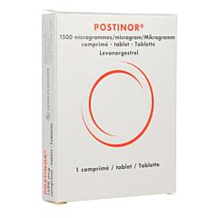 Postinor 1500 Microgrammes Contraception d'Urgence 1 Comprimé