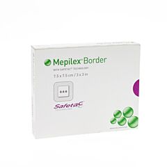 Mepilex border sil adh ster nf 7,5x 7,5 5 295200