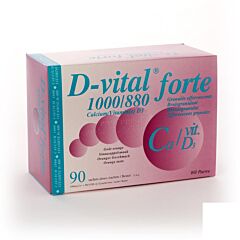 D-Vital Forte 1000mg/880UI Calcium/Vitamine D3 Orange 90 Sachets	