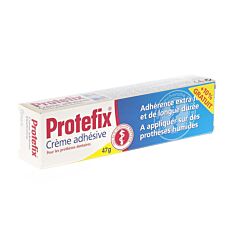 Protefix Crème Adhésive Prothèse Dentaire X-Fort Tube 40ml + 4ml GRATUIT