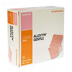 Allevyn Gentle 10,0x10,0cm 10 Stuks