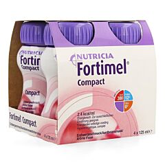 Fortimel Compact Fraise Bouteille 4x125ml