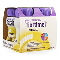 Fortimel Compact Banane Bouteille 4x125ml	