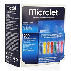 Bayer Microlet Lancettes Ster Couleur 200