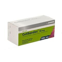 Cetirizine Sandoz 10mg 100 Tabletten
