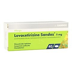 Levocetirizine Sandoz 5mg 40 Comprimés Pelliculés