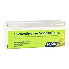 Levocetirizine Sandoz 5mg 40 Comprimés Pelliculés