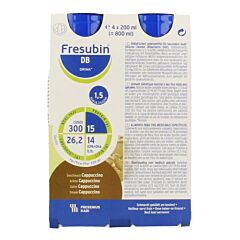 Fresubin DB Drink Cappuccino Bouteille 4x200ml
