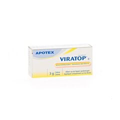 Apotex Viratop Boutons de Fièvre Crème 5% Tube 3g