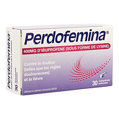 Perdofemina 400mg Règles Douloureuses 30 Comprimés