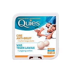 Quies Protection Auditive Cire Naturelle 27dB 8 Paires