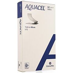 Aquacel Verband Hydrofiber + Versterking 1x45cm 5 Stuks