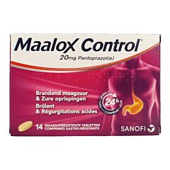 Maalox Control 20mg Pantoprazole 14 Comprimés Gastro-Résistants