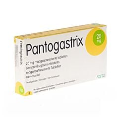 Pantogastrix Teva 20mg 14 Comprimés Gastro-Résistants