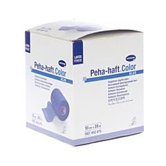 Hartmann Peha-Haft Color Sans Latex Bande de Fixation Cohésive Blue 10cmx20m 1 Pièce
