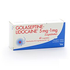 Golaseptine Lidocaine 40 Comprimés à Sucer