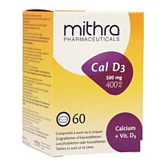 Mithra Cal D3 500mg 60 Comprimés à Croquer