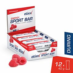 Etixx Energy Sport Bar Rode Vruchten 12x40g