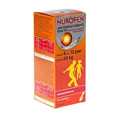 Nurofen Kind Suikervrij Rood 4% Suspensie 100ml