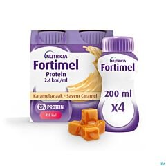 Fortimel Protein 2.4kcal Caramel - 4x200ml