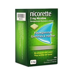 Nicorette 2mg Neutraal 105 Kauwgommen