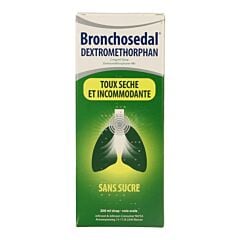 Bronchosedal Dextromethorphan Toux Sèche & Incommodante Sirop Flacon 200ml