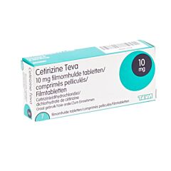 Cetirizine Teva 10mg 7 Tabletten
