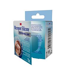 3M Micropore Silicone Sparadrap 2,5cmx5m 1 Pièce