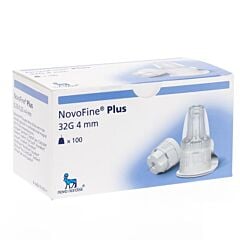 NovoFine Plus 32G 4mm Aiguilles Stériles Insuline 100 Pièces