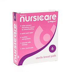 Nursicare Compresses de Sein Stériles 6 Pièces