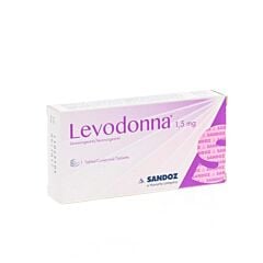 Levodonna 1,5mg Contraception dUrgence 1 Comprimé