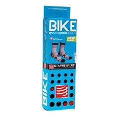 Compressport racing socks bike bl/re t3