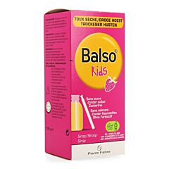 Balso Kids Sirop Sans Sucre Toux Sèche Flacon 125ml