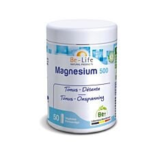 Be-Life Magnesium 500 Tonus & Détente 50 Gélules