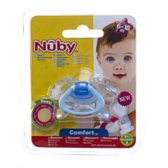 Nuby C Sucette Pp Silicone Geo Ortho 6 18m