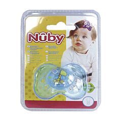 Nuby C Sucette Pp Silicone Brite Ovale 6 18m