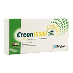 Creon 10.000 150mg Enzymes Pancréatiques 20 Gélules Gasto-Résistantes