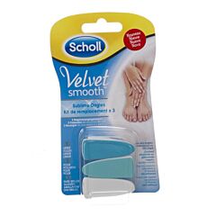 Scholl Velvet Smooth Sublime Ongles Kit de Remplacement pour Lime Electrique 3 Pièces