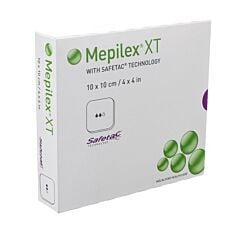 Mepilex XT Pansement Hydrocellulaire 10x10cm 5 Pièces