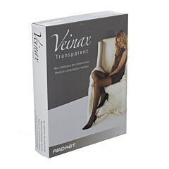 Veinax Kniekous Transparant 2 Lang Zwart Maat 4 1 Paar