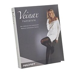 Veinax Collant Grand Losange 2 Long Noir Taille 3