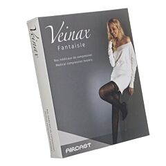 Veinax Collant Grand Losange 2 Long Noir Taille 4