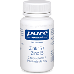 Pure Encapsulations Zinc 15 Picolinate de Zinc 60 Gélules