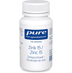 Pure Encapsulations Zinc 15 Picolinate de Zinc 60 Gélules