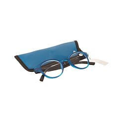 Pharmaglasses Lunettes de Lecture Rondes Dioptrie +3.00 Blue/Black 1 Pièce