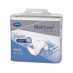 Hartmann MoliCare Premium Elastic Change d'Incontinence 6 Gouttes Taille L 30 Pièces