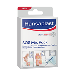 Hansaplast SOS Mix Pack Pansements Ampoules 6 Pièces