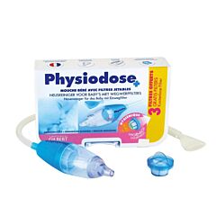 Physiodose Mouche Bébé par Aspiration 1 Pièce + 3 Filtres Jetables
