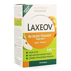 Laxeov Appel-abrikoos Blokjes 10x10g