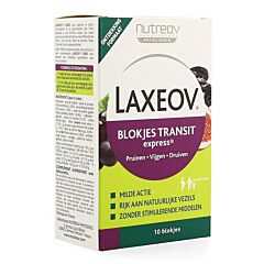 Laxeov Transit Pruim-Vijg-Druif Blokjes 10x10g